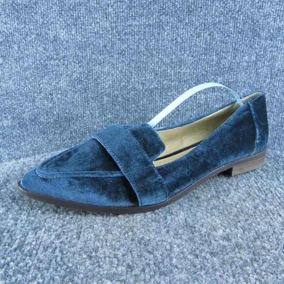 Sole Society Edie Women Loafer Shoes Size 9‎ Medium Blue Textile Slip On - Picture 1 of 10